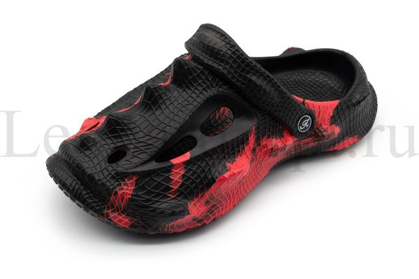 Сабо мужские Леопард арт. 2557H Bl-Red